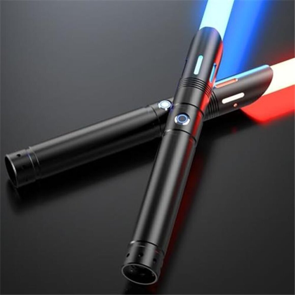 Lightsaber, Double-bladed Dueling Light Saber, 4 Sound Fonts, 12 RGB Colors